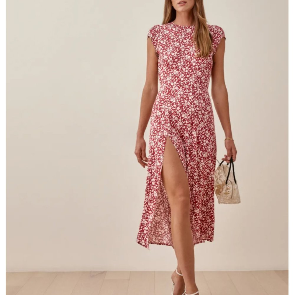 Reformation Gavin Midi Dress - Flower Girl